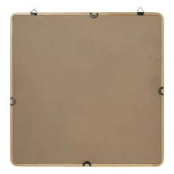 Xenos Spiegel Lindt - vierkant - bruin - 60x60 cm- Wandspiegels