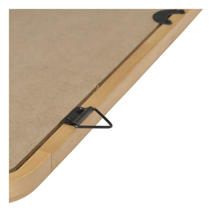 Xenos Spiegel Lindt - vierkant - bruin - 60x60 cm- Wandspiegels