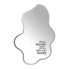 Happy at home by Sanny Spiegel met LED shake your booty - paars - 60x40 cm -- Wandspiegels