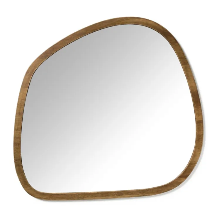 Xenos Spiegel organic - bruin - 69x73 cm- Wandspiegels