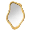 Xenos Spiegel rotan organisch - bruin - 32x49 cm- Wandspiegels