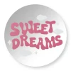 Xenos Spiegel sweet dreams - roze - ø30 cm- Wandspiegels