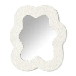 Xenos Spiegel teddy bloem - 40x34 cm- Wandspiegels