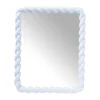 Xenos Spiegel twist - blauw - 53x43 cm- Wandspiegels