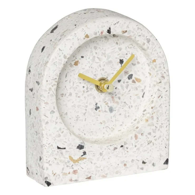 Xenos Staande klok Terrazzo - 10.5x3x12 cm- Klokken