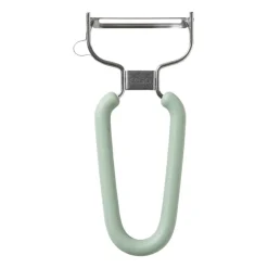 Xenos Standaard Y-dunschiller - groen - 13x6.3 cm- Keukengerei