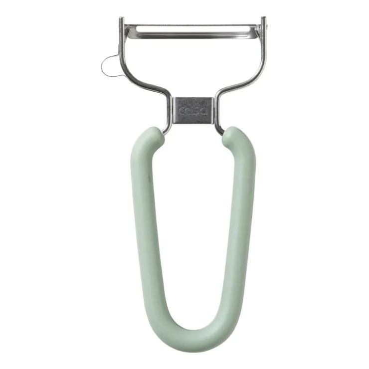 Xenos Standaard Y-dunschiller - groen - 13x6.3 cm- Keukengerei