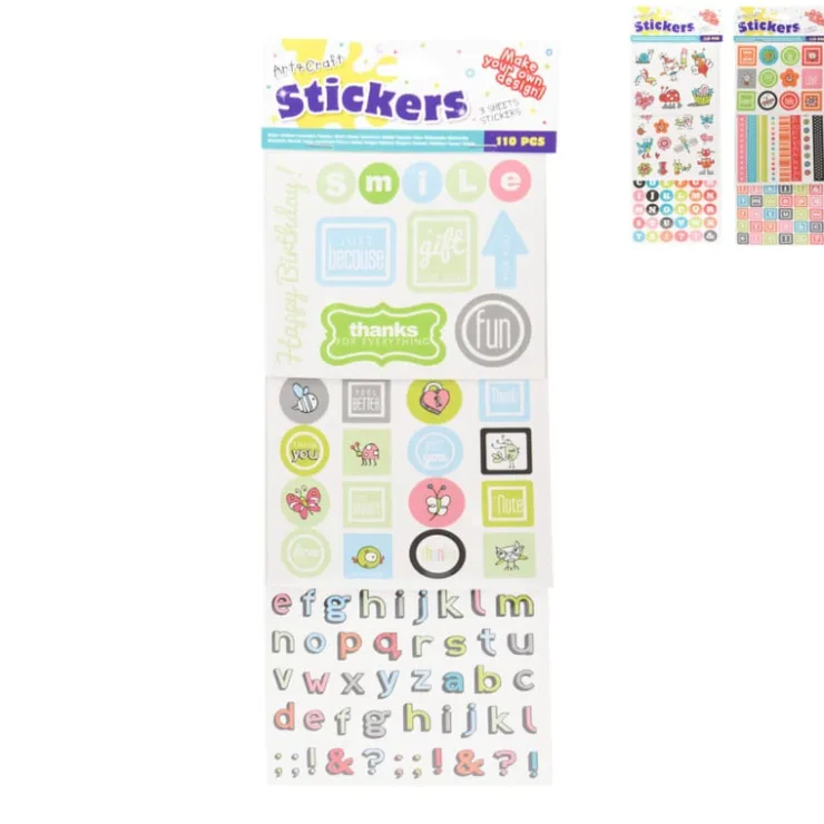 Xenos Stickersset van 110 - papier- Stickers