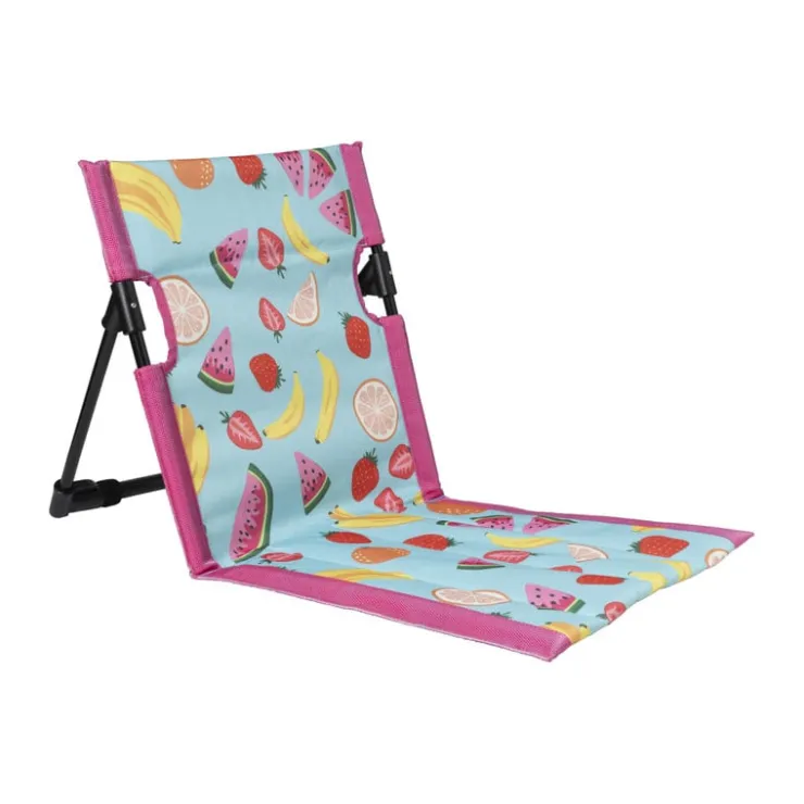 Xenos Strand ligbed fruity - multikleur - 41x39x39 cm- Strandaccessoires