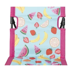 Xenos Strand ligbed fruity - multikleur - 41x39x39 cm- Strandaccessoires