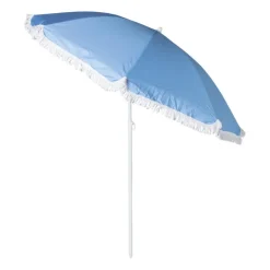 Xenos Strandparasol Tess - blauw - ø150x180 cm- Parasols|Strandaccessoires