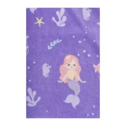 Xenos Strandponcho kids zeemeermin - multikleur - 60x110 cm- Strandaccessoires