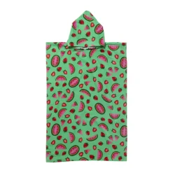 Xenos Strandponcho watermeloen - multikleur - 75x220 cm- Strandaccessoires