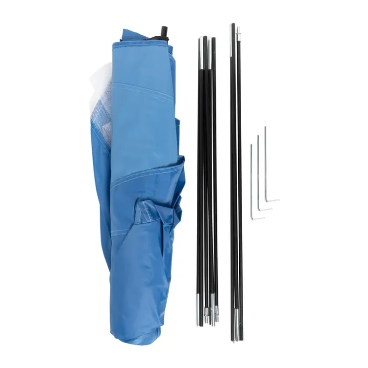 Xenos Strandtent - blauw - 220x120 cm- Strandaccessoires|Tenten