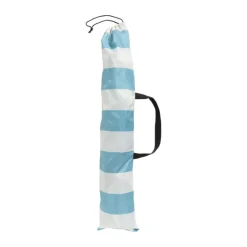 Xenos Strandtent - blauw/wit - 220x120 cm- Strandaccessoires|Tenten