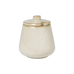 Xenos Suikerpot - beige - ø9x10.3 cm- Koffie Accessoires|Thee Accessoires
