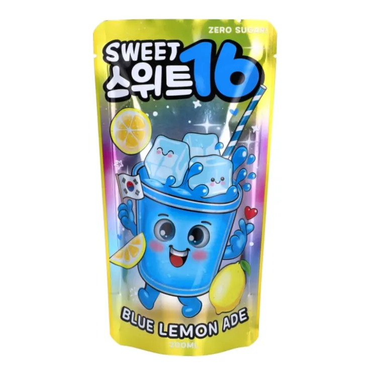 Xenos Sweet16 blue lemon pouch drink ADE - 200 ml- Koude Dranken