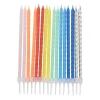 Xenos Taartkaarsjes swirl - multikleur - set van 16- Taartkaarsjes