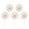 Xenos Taartkaarsjes unicorn - set van 5- Taartkaarsjes|Kinderfeestjes
