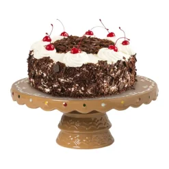 Xenos Taartplateau kerst - bruin - ø26x11 cm- Taartplateaus|Kerst Bakken
