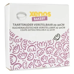 Xenos Taartsnijder verstelbaar - 25 tot 30 cm- Bakgerei