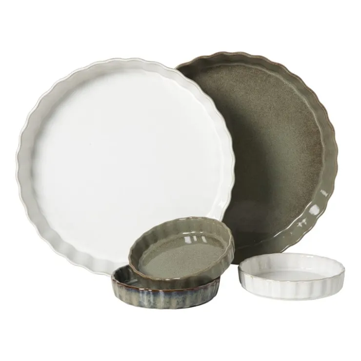 Xenos Taartvorm Toscane L - groen - ø26.8x4.5 cm- Bakvormen|Ovenschalen