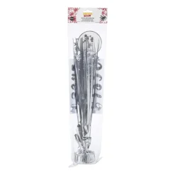Xenos Tafeldecoratie happy birthday - zilverkleurig - 42 cm- Kinderfeestjes