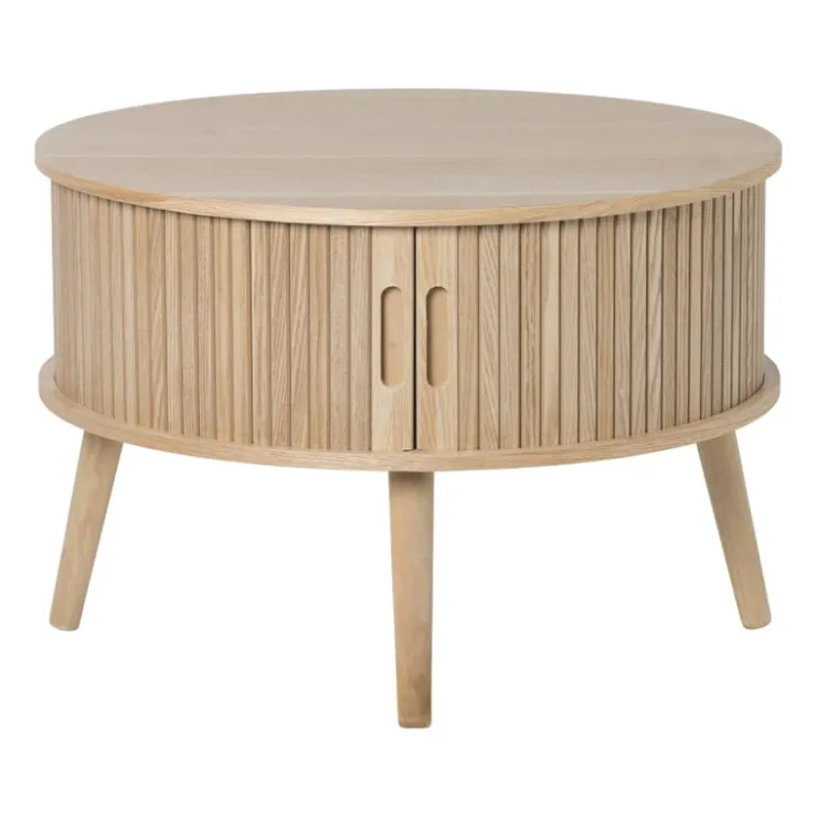 Xenos Tafel/kast Uppsala rond - naturel - ø60x40 cm- Salontafels|Kast Met Deuren