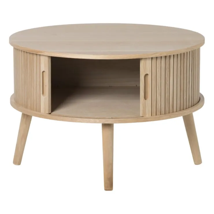 Xenos Tafel/kast Uppsala rond - naturel - ø60x40 cm- Salontafels|Kast Met Deuren