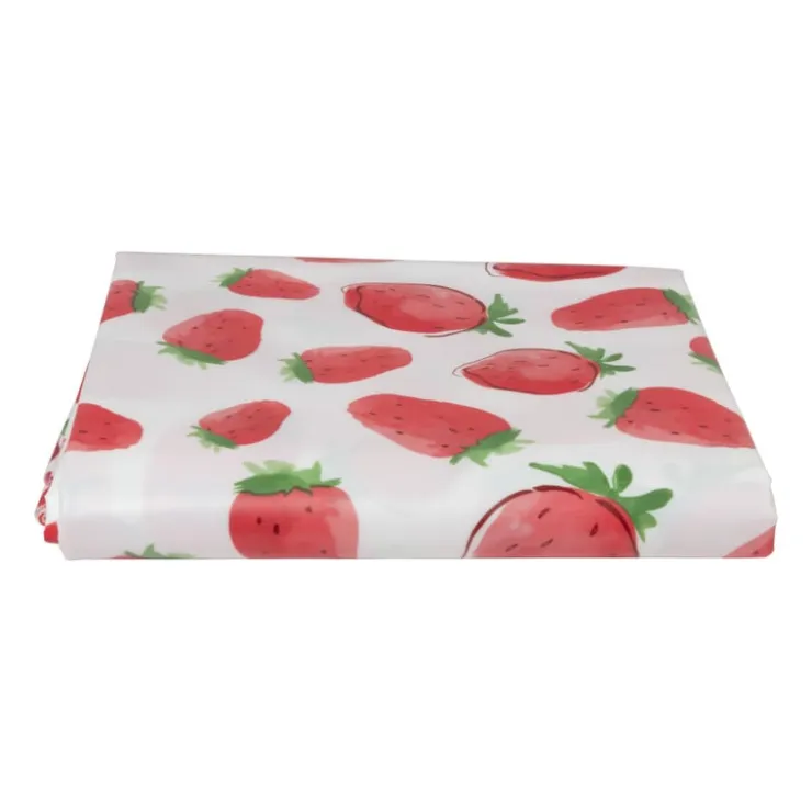 Xenos Tafelkleed aardbei - rood/wit - 150x220 cm- Tafelkleden