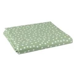 Xenos Tafelkleed dots - groen/wit - 150x220 cm- Tafelkleden