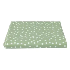 Xenos Tafelkleed dots - groen/wit - 150x220 cm- Tafelkleden