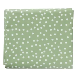 Xenos Tafelkleed dots - groen/wit - 150x220 cm- Tafelkleden