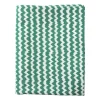 Xenos Tafelkleed zigzag - groen/wit - 140x240 cm- Tafelkleden