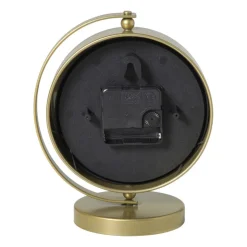 Xenos Tafelklok metaal - goud - 20x16x10.5 cm- Klokken