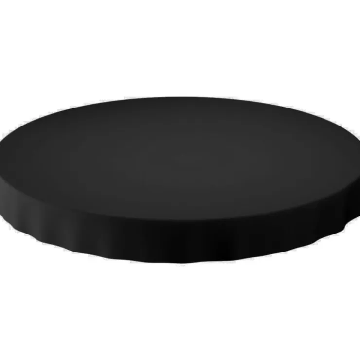 Xenos Tafellaken rond - zwart - ø180 cm- Tafelkleden|Kersttafelkleden