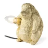 Xenos Tafellamp egel - goud - 18 cm- Tafellampen