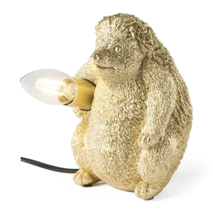 Xenos Tafellamp egel - goud - 18 cm- Tafellampen
