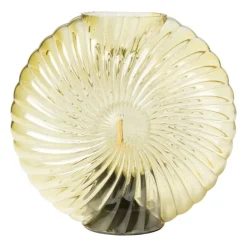Xenos Tafellamp schelp - geel - 17x18x7.5 cm- Kerstcadeaus|Tafellampen