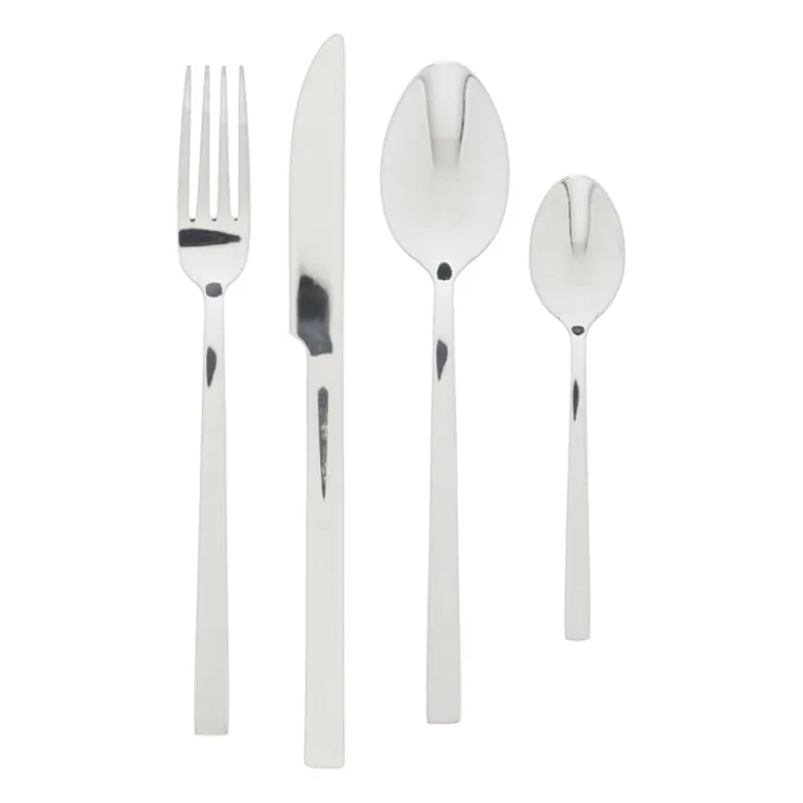 Xenos Tafellepels - zilverkleurig - set van 2- Lepels