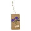 Xenos Tag met droogbloemen - diverse varianten - 9 cm- Kunstbloemen