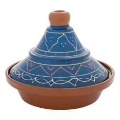 Xenos Tajine Fiesta - blauw - 27 cm- Ovenschalen
