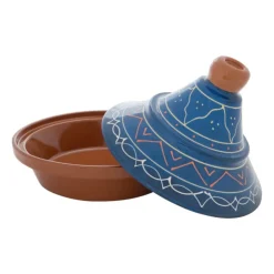 Xenos Tajine Fiesta - blauw - 27 cm- Ovenschalen