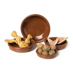 Xenos Tapas schaaltje klei - bruin - ⌀10 cm- Tapasservies