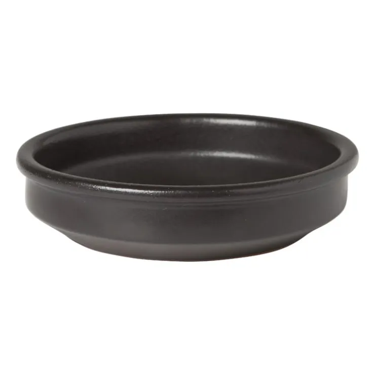 Xenos Tapas schaaltje klei - zwart - ⌀16 cm- Tapasservies