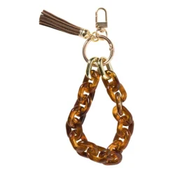 Xenos Tashanger ketting - bruin - 20 cm- Tashangers