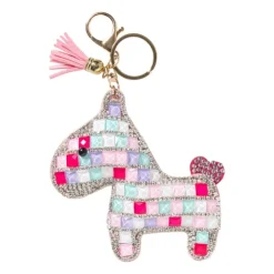 Xenos Tashanger paard - multikleur - 11 cm- Tashangers