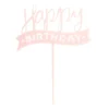 Tasty Me cake topper - Happy Birthday - roze- Cake Toppers