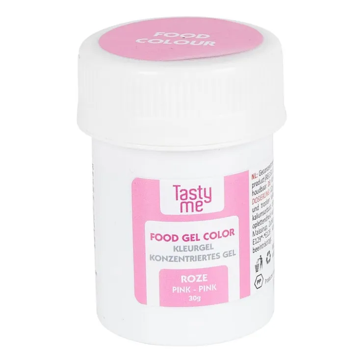 Tasty Me kleurgel - roze - 30 g- Babyshower|Kleurstoffen