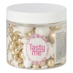 Xenos Tasty Me sprinkles - starlight mix - 60 gram- Taartdecoratie|Kerst Bakken